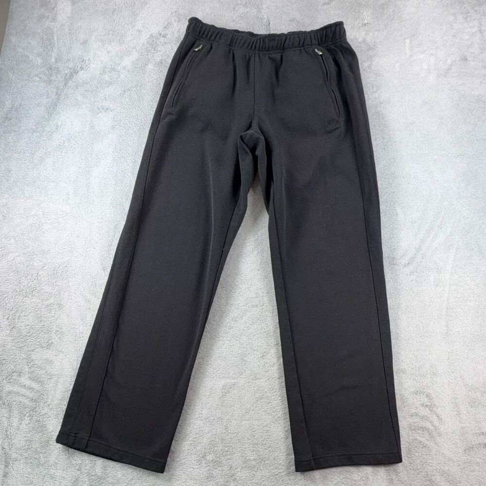 Nike Sportswear Athletic Sweatpants Men's Black M Zipper Pockets Track Pants